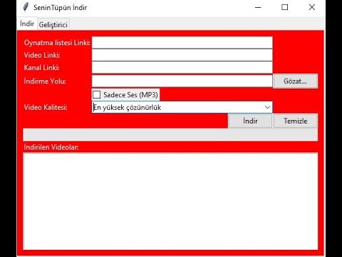 YouTube Playlist (oynatma listesi) indirme programı Youtube video indir müzik indir