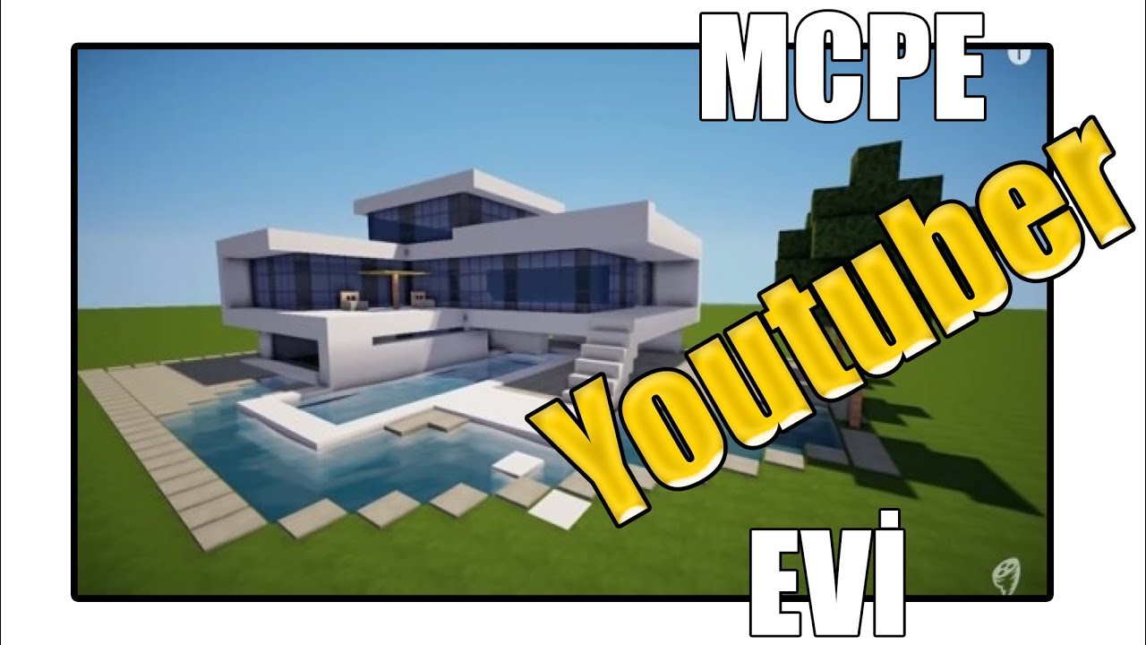 YOUTUBER EVİ ! | Minecraft PE: MCPE BKT