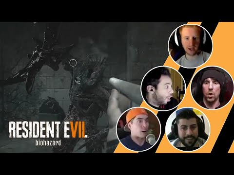 Youtubers Reaccionan al Holomorfo Travis | Resident Evil 7