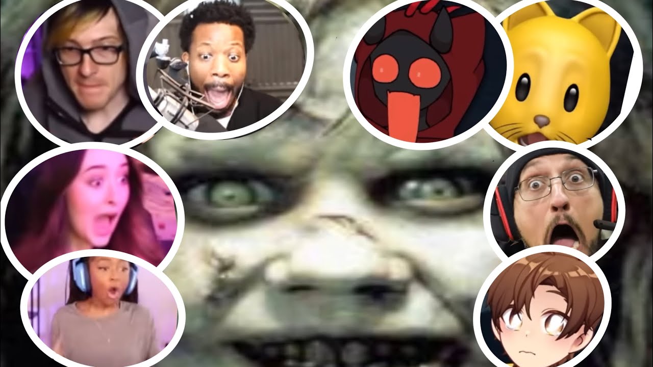 YouTubers react to the evil key jumpscare! |Roblox Doors