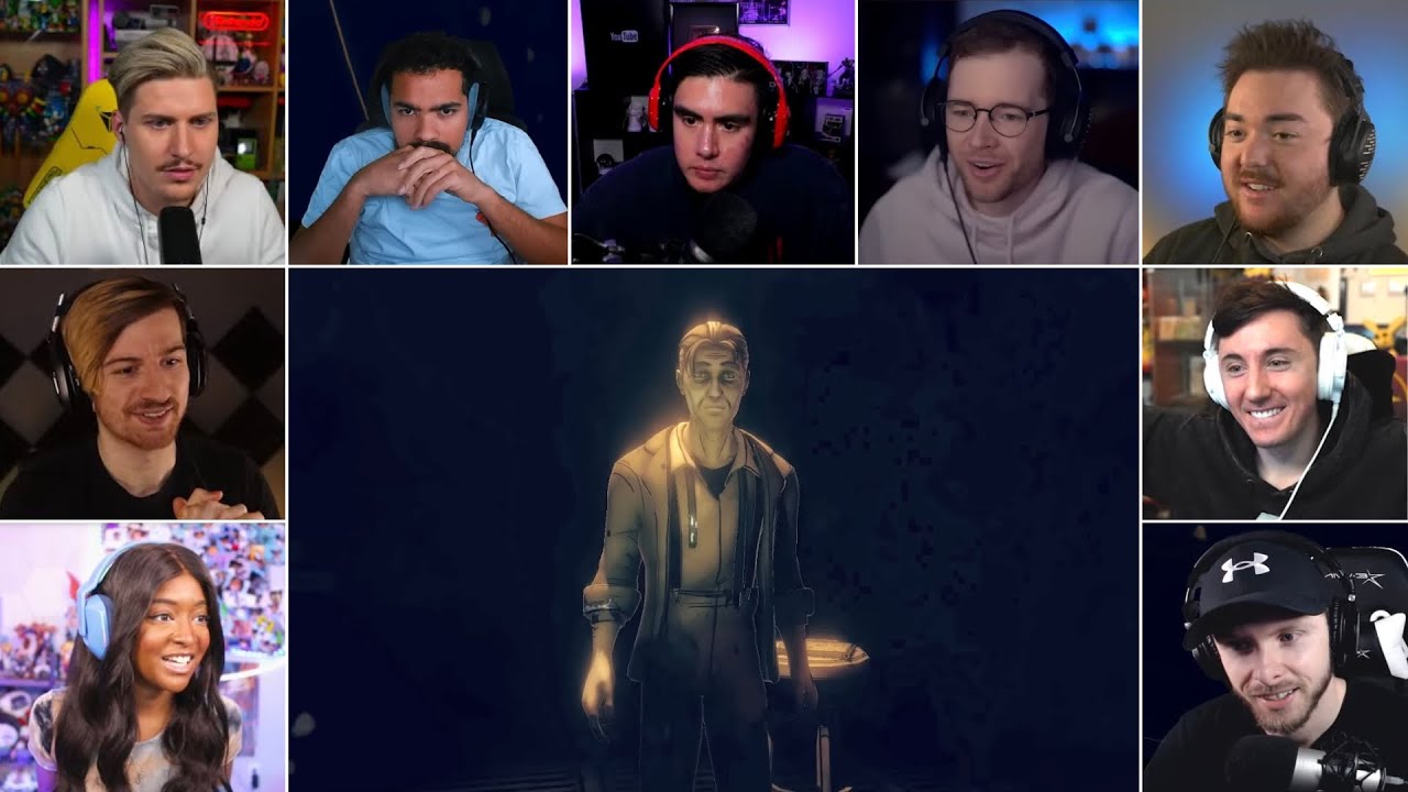 YouTubers Reaction To Meeting Henry | Bendy and the Dark Revival