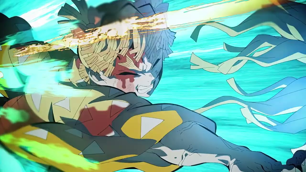 yt1s com   Zenitsu and Inosuke vs Daki 4K GODLIKE SPEED  Demon Slayer