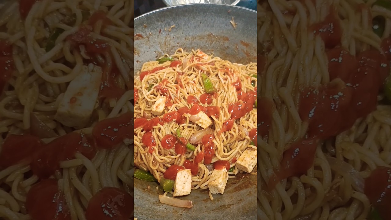 Yummy High protein tofu hakka noodles #noodles #tofu #yummy #youtubeshorts