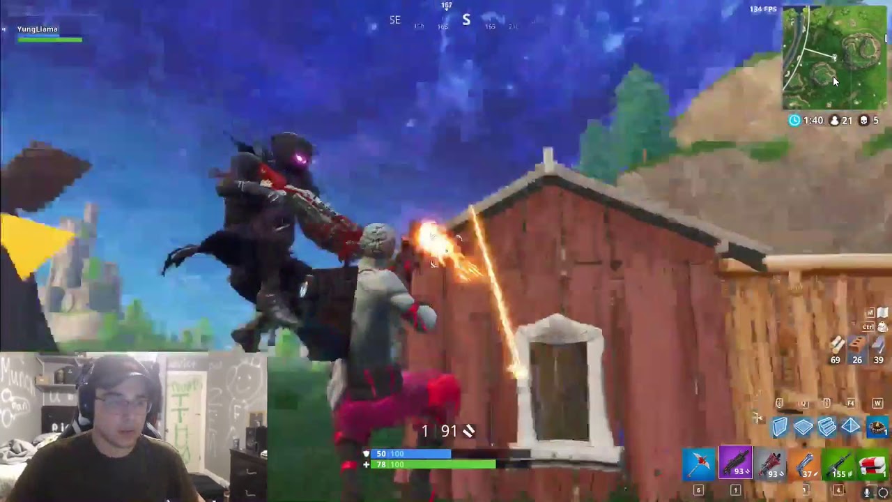 Yungllama Moan Fortnite Rage...oh my.....