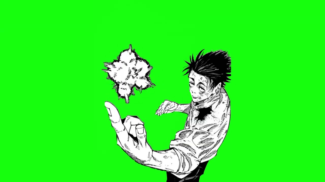 YUTA  GREEN SCREEN MANGA ANIMATION【JJK】〔ANIME〕MANGA EDIT #yuta  #capcutpc