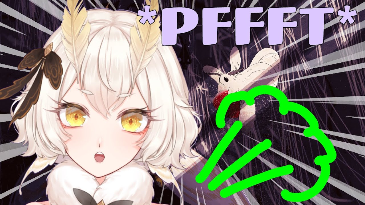 Yuzu Didn't Realize She Wasn't Muted and FARTS!? | Sanagi Yuzu Moth Girl VTuber Clips