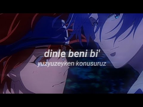 yuzyuzeyken konusuruz - dinle beni bi' speed up / lyrics.