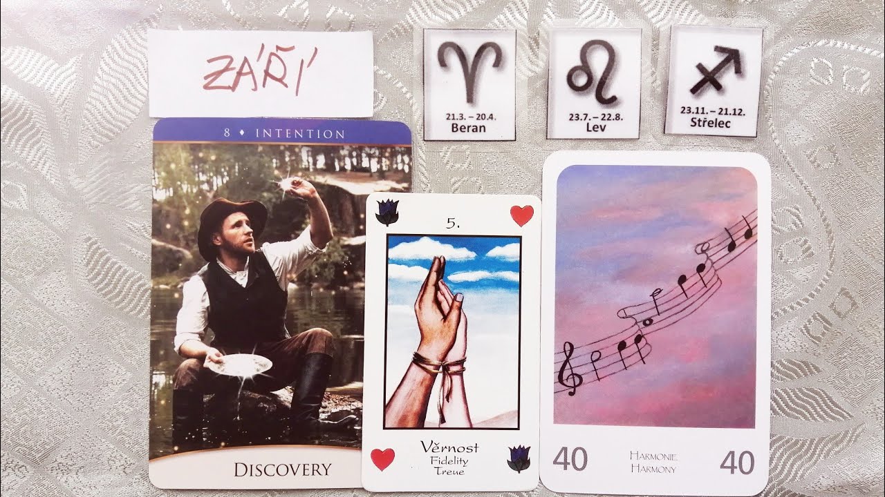Září 2023 - Co vás čeká? ♈♌♐ Beran, Lev, Střelec 🃏 Výklad karet
