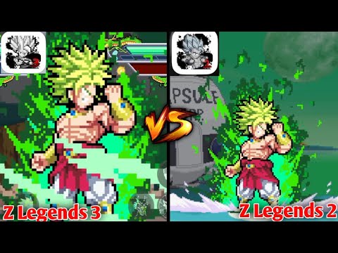 Z Legends 3 vs Z legends 2 (DBZ Broly) Full Comparison