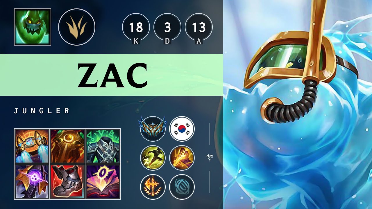 Zac Jungle vs Viego - KR Challenger Patch 25.12