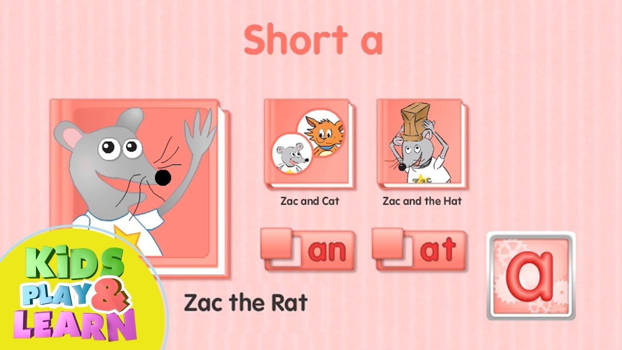 Zac The Rat - Starfall Learn To Read