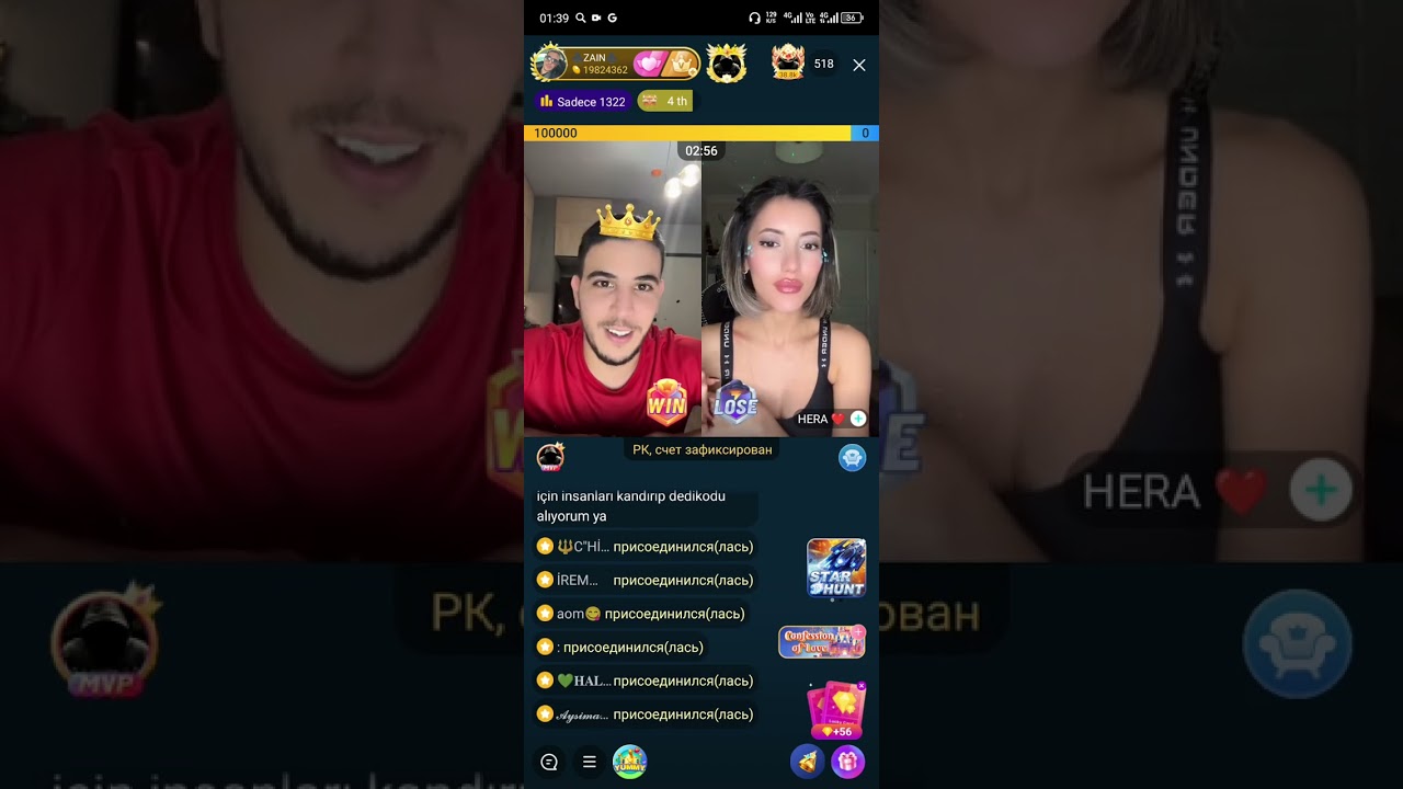 Zain vs HERA  CEZALI PK HERA NELER YAPTI#istanbul #live #bigo