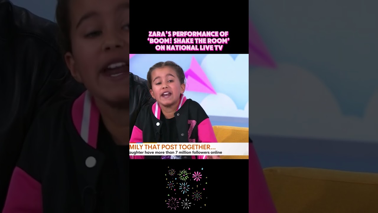 Zara doing her thing on LIVE TV😁
