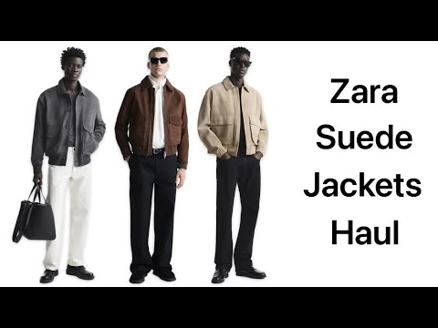 Zara Suede leather Jackets Unboxing Haul (ft. Zara Origins)