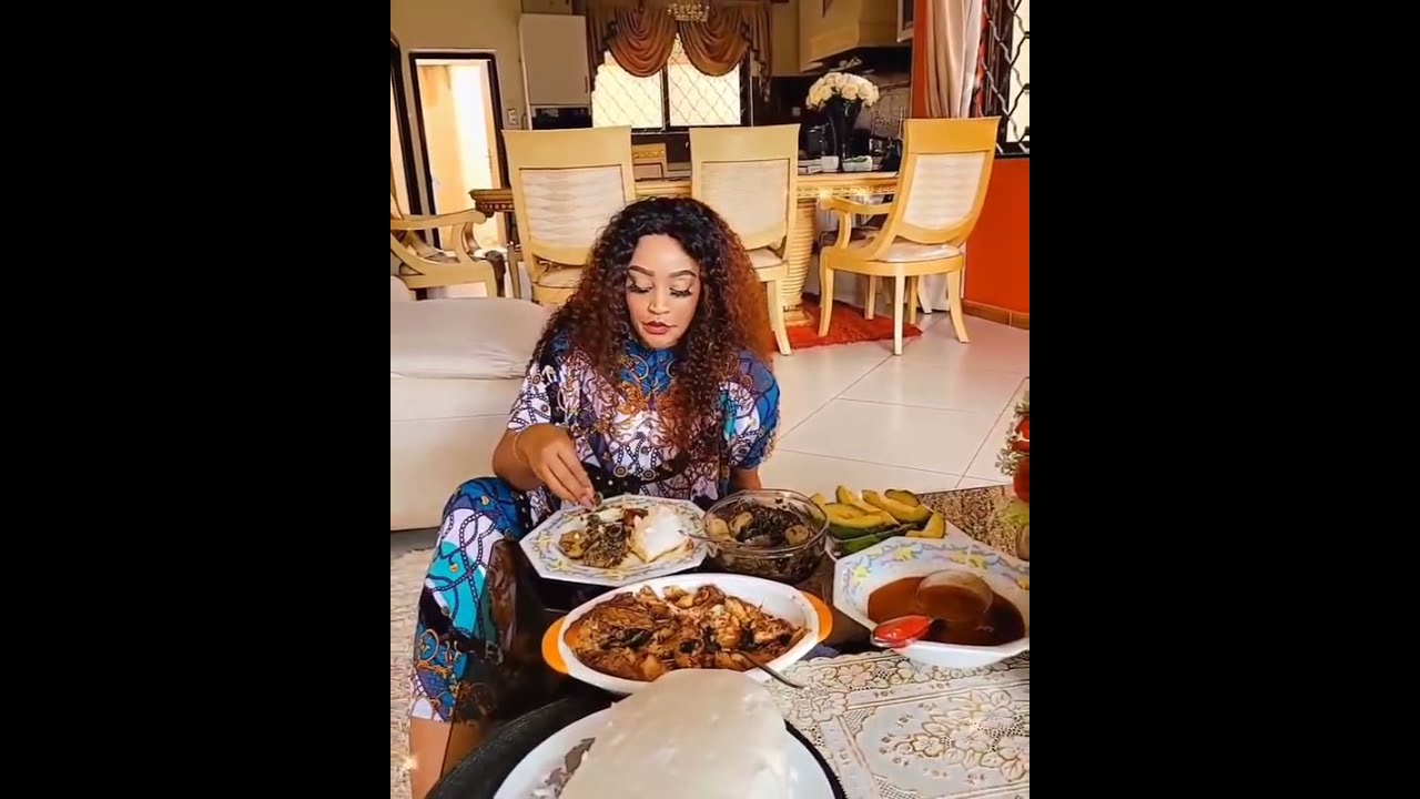 Zari The Boss lady Nothing better than my E.African food mostly the ugali