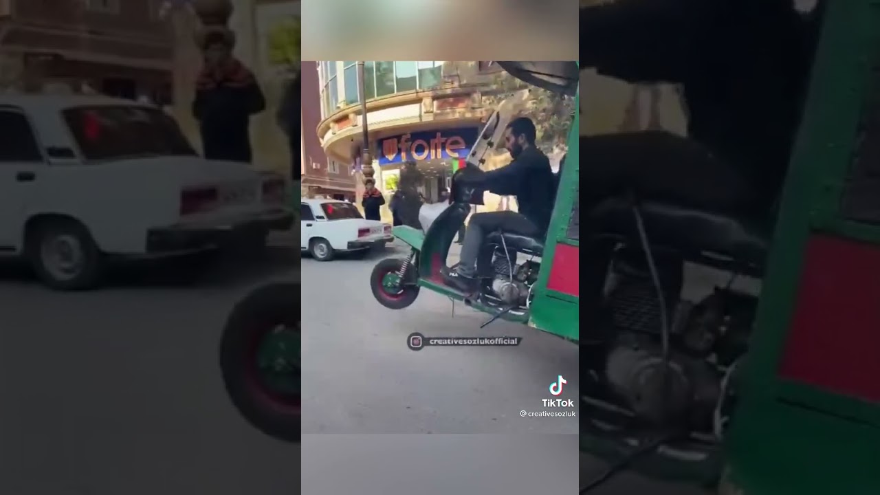 zefer gunu genceli qaqamin uctekerli motoskiletle afdoslugu🤣🤣mutleq izle