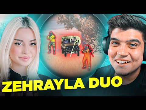 ZEHRAYLA BİRLİKTE DUO VS SQUAD ATTIK!! | PUBG Mobile