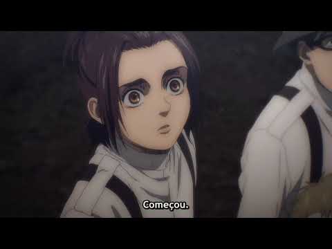 Zeke transformando Eldianos em titãs com um grito - SHINGEKI NO KYOJIN - THE FINAL SEASON