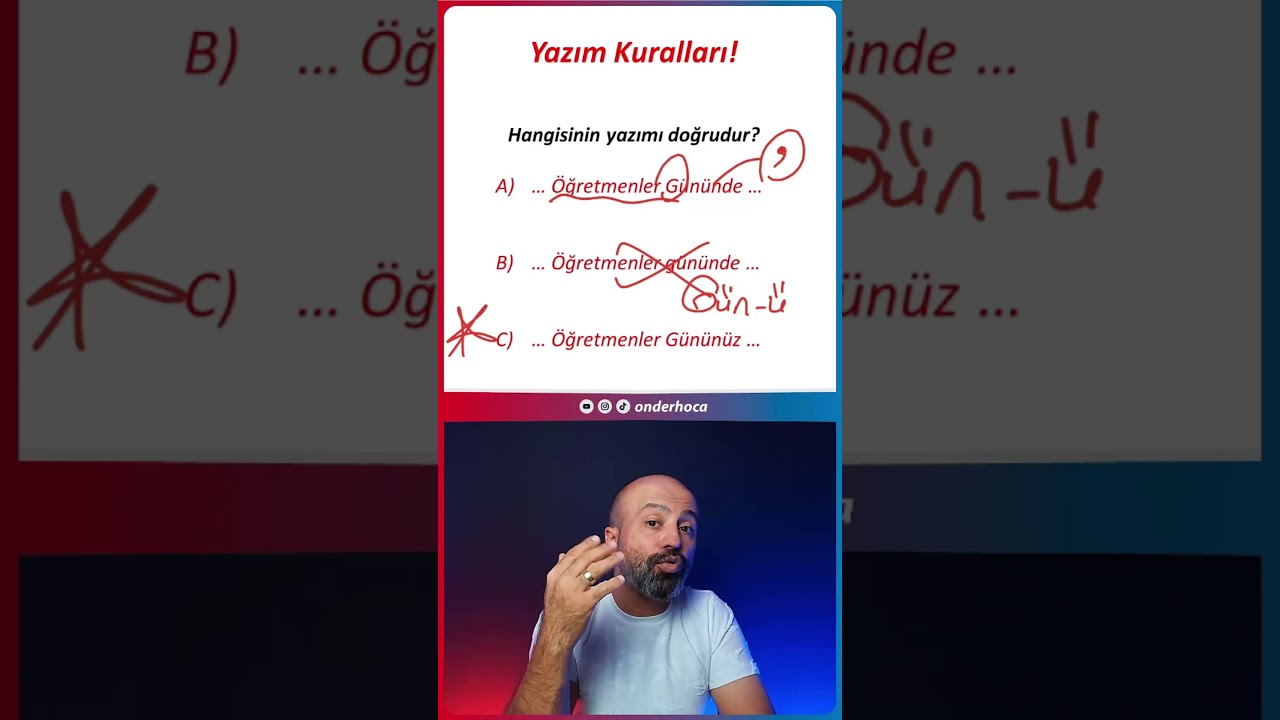 Özel Günlerin Yazımı! Bonus Ayrıntı! 🚀 Türkçe / Önder Hoca 🚀 #onderhoca #yks #kpss