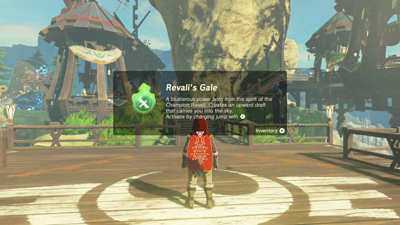 Zelda BOTW 2 Preparations Chronicles 7 (How To Use Revali's Gale & Demonstration)
