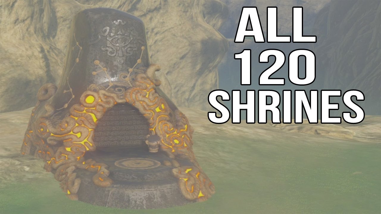 Zelda Breath of the Wild - All 120 Shrines