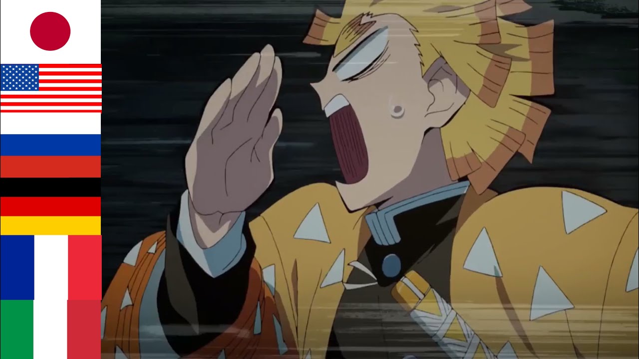 Zenitsu screaming 