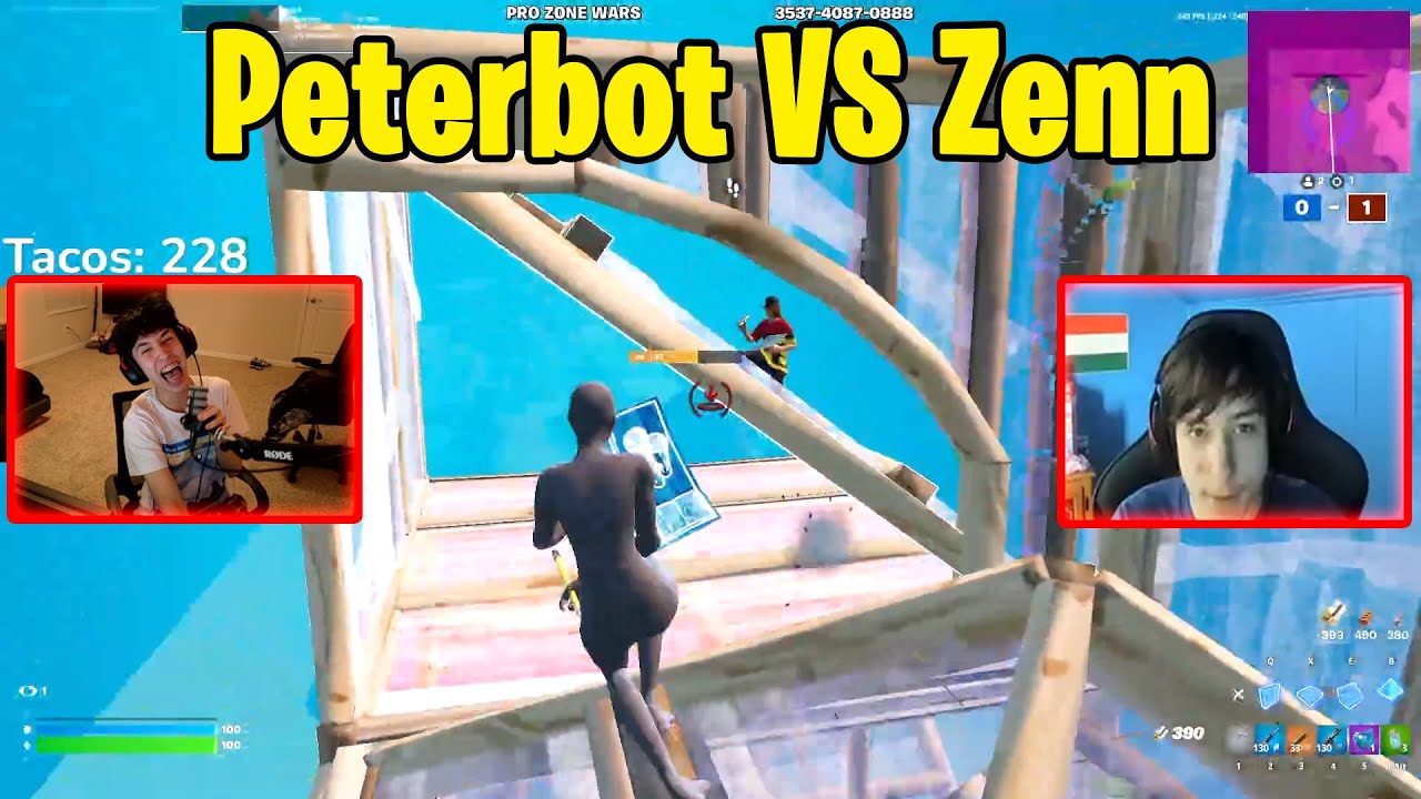 Zenn VS Peterbot 1v1 Buildfights For $1,000!