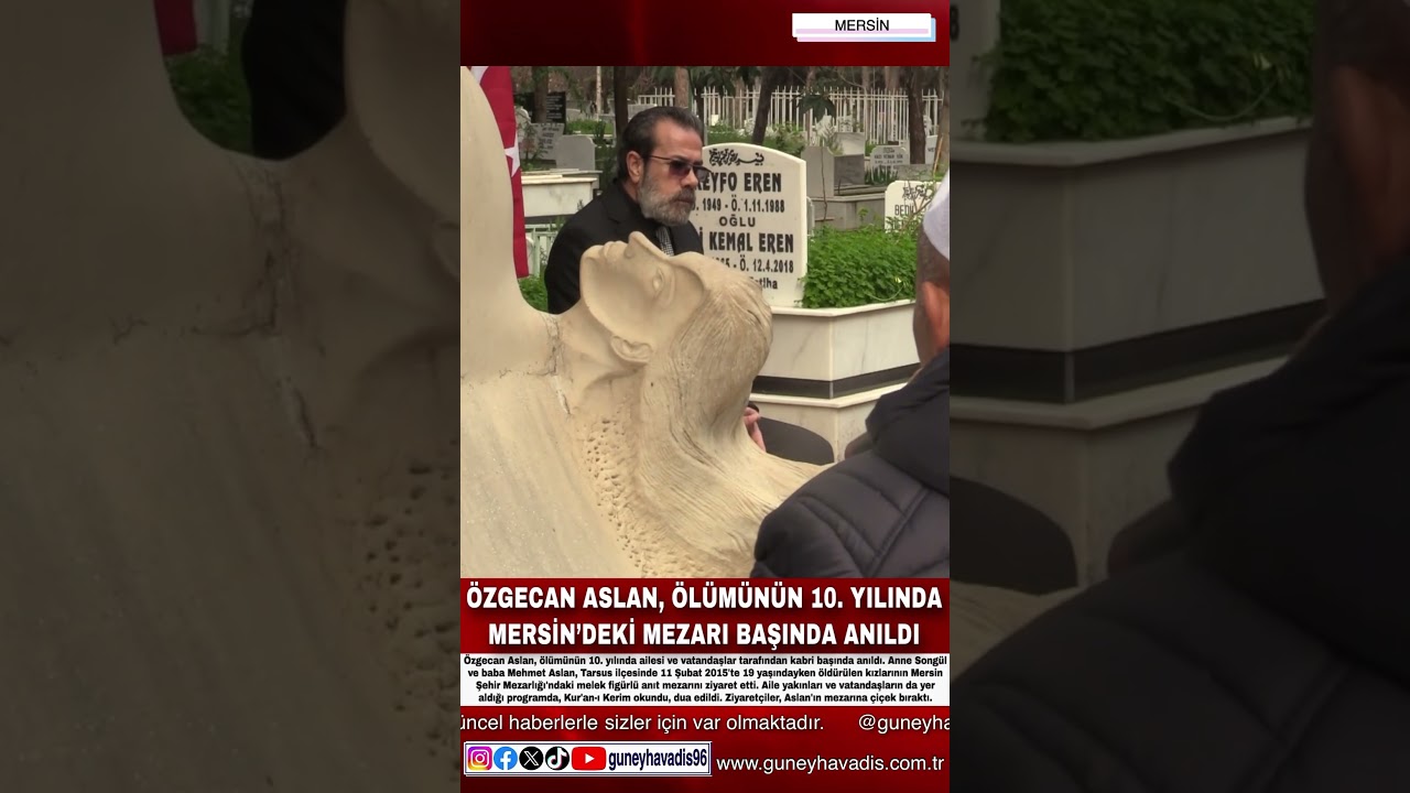 ÖZGECAN ASLAN, ÖLÜMÜNÜN 10. YILINDA MERSİN’DEKİ MEZARI BAŞINDA ANILDI