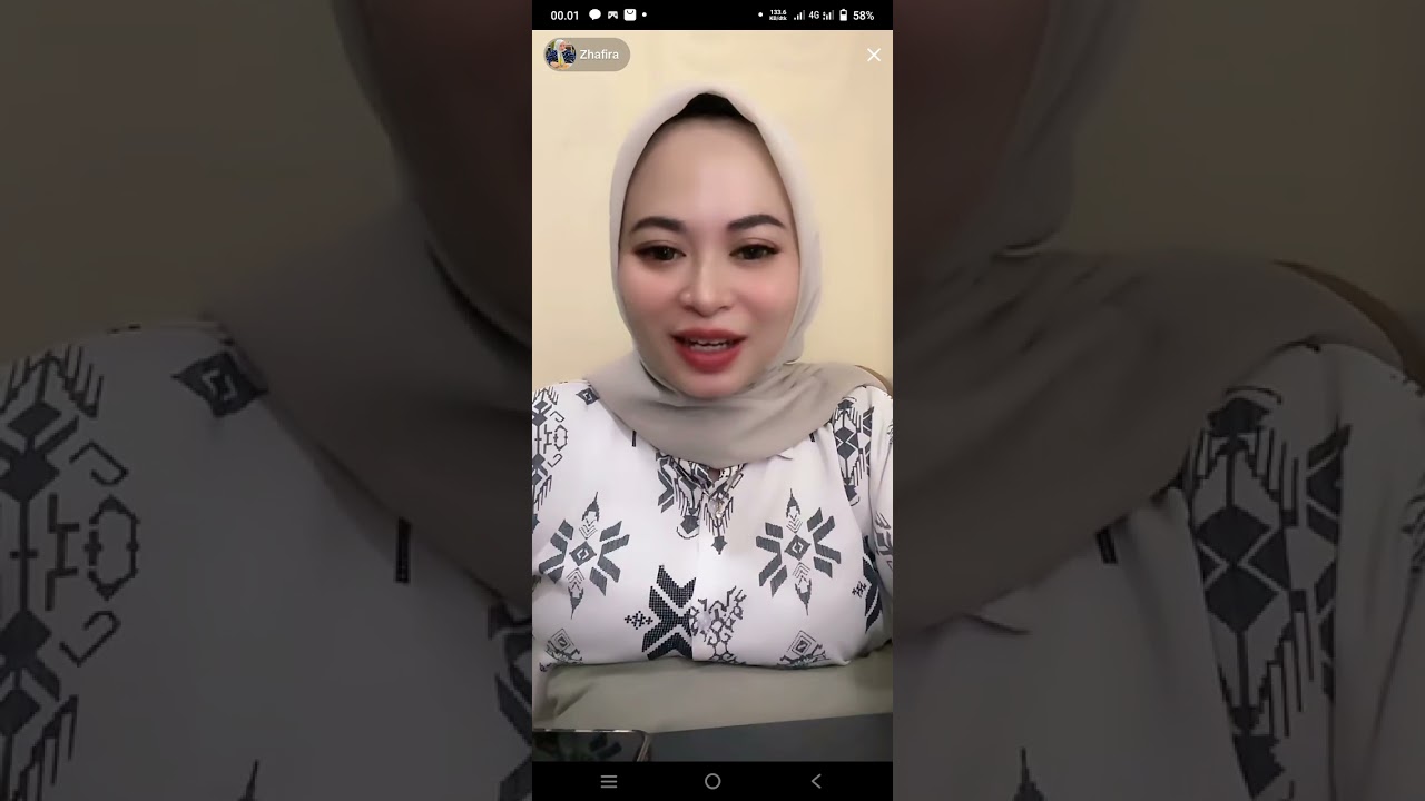 zhafira live tik tok