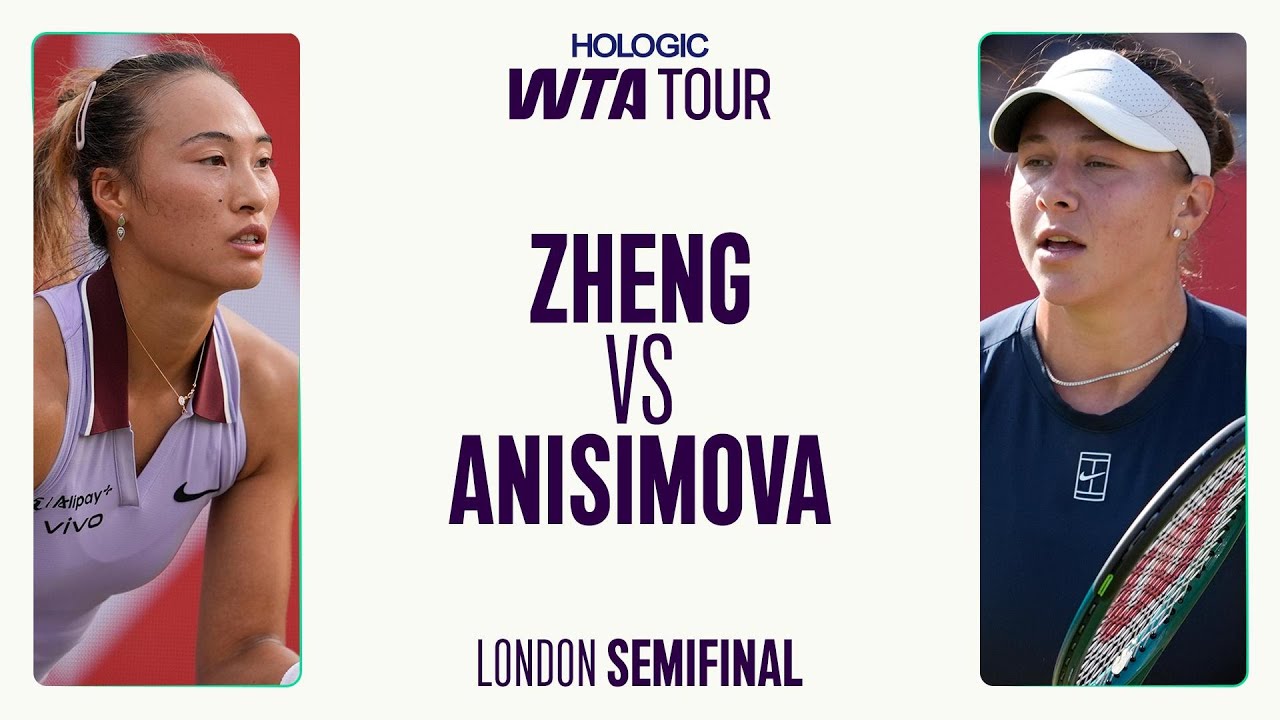 Zheng Qinwen vs. Amanda Anisimova | 2025 London Semifinal | WTA Match Highlights