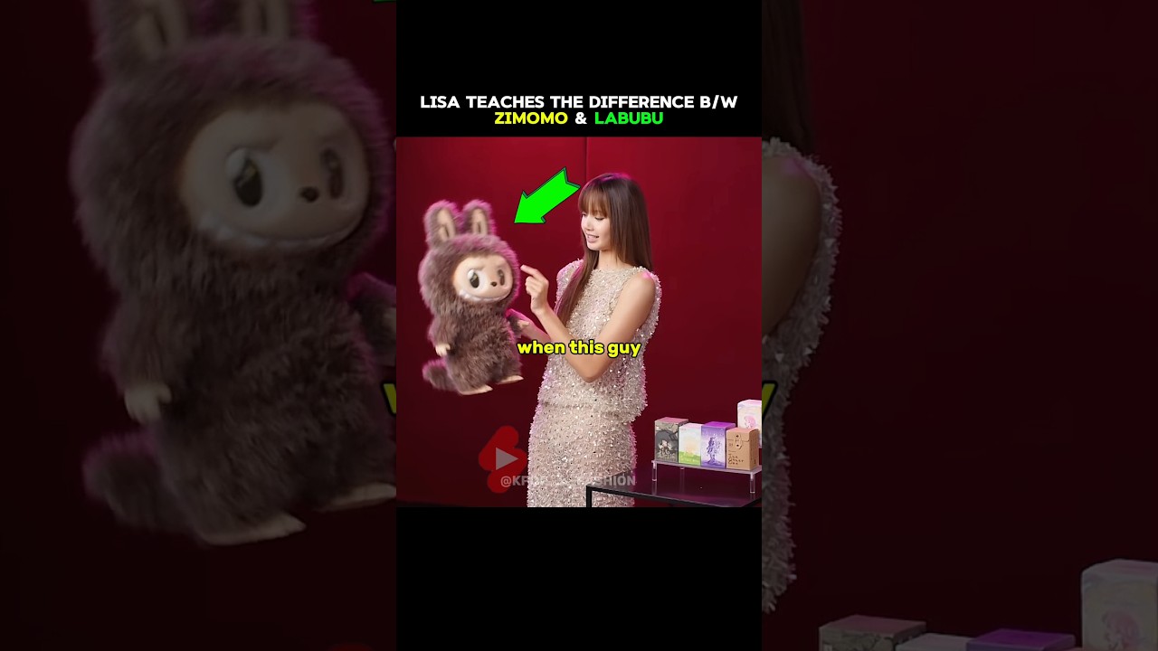 Zimomo & Labubu ✌️#shorts #lisa #blackpink