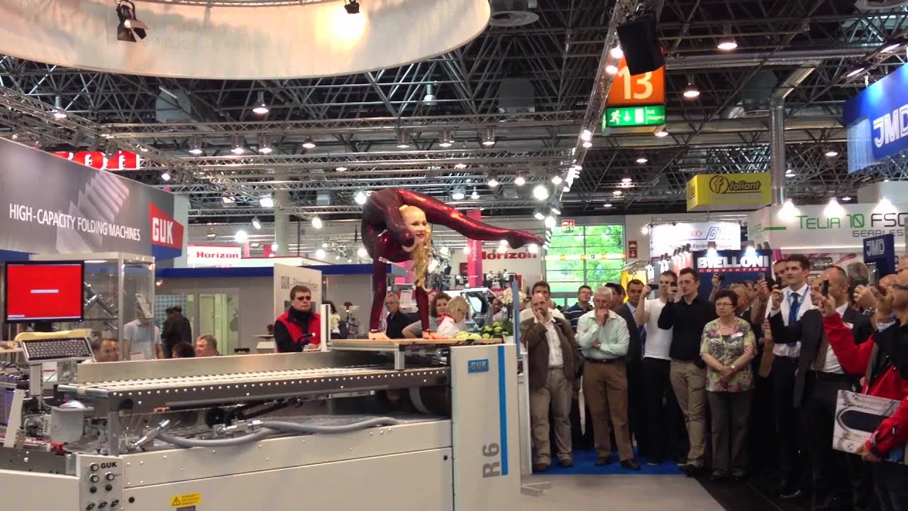 Zlata Contortionist for GUK folding machines DRUPA 2012