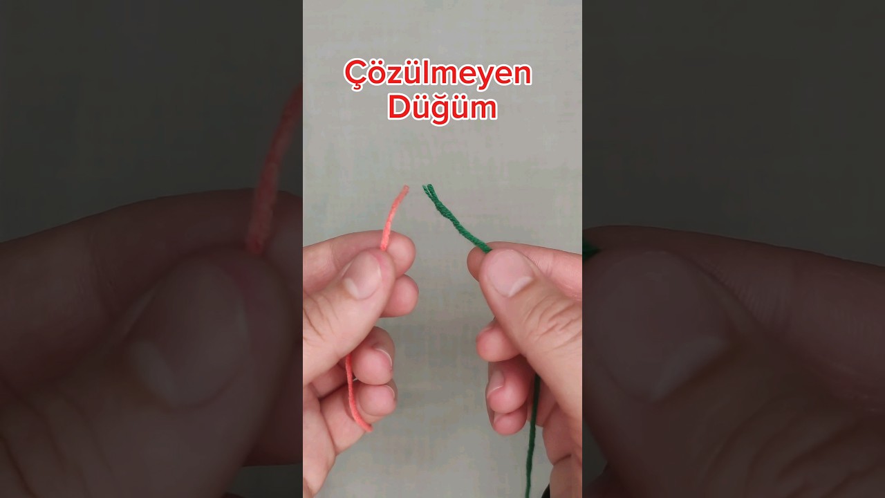 Çözülmeyen Düğüm Nasıl Yapılır? 🤩 #çözüm #nasılyapılır #çözülmeyendüğüm