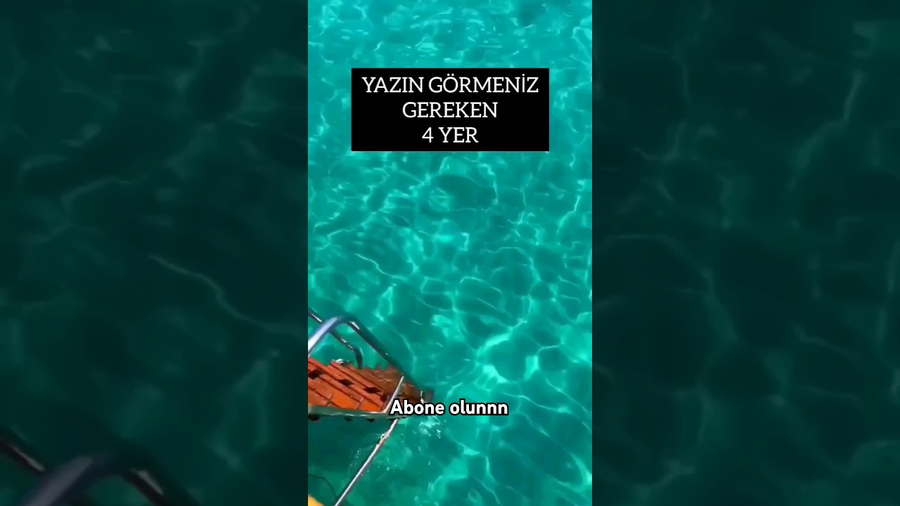 İzmire gidince mutlaka yüzmeniz gereken 4 plaj 🏖😍 #izmir İzmirde yüzülecek yerler 📍 #keşfet