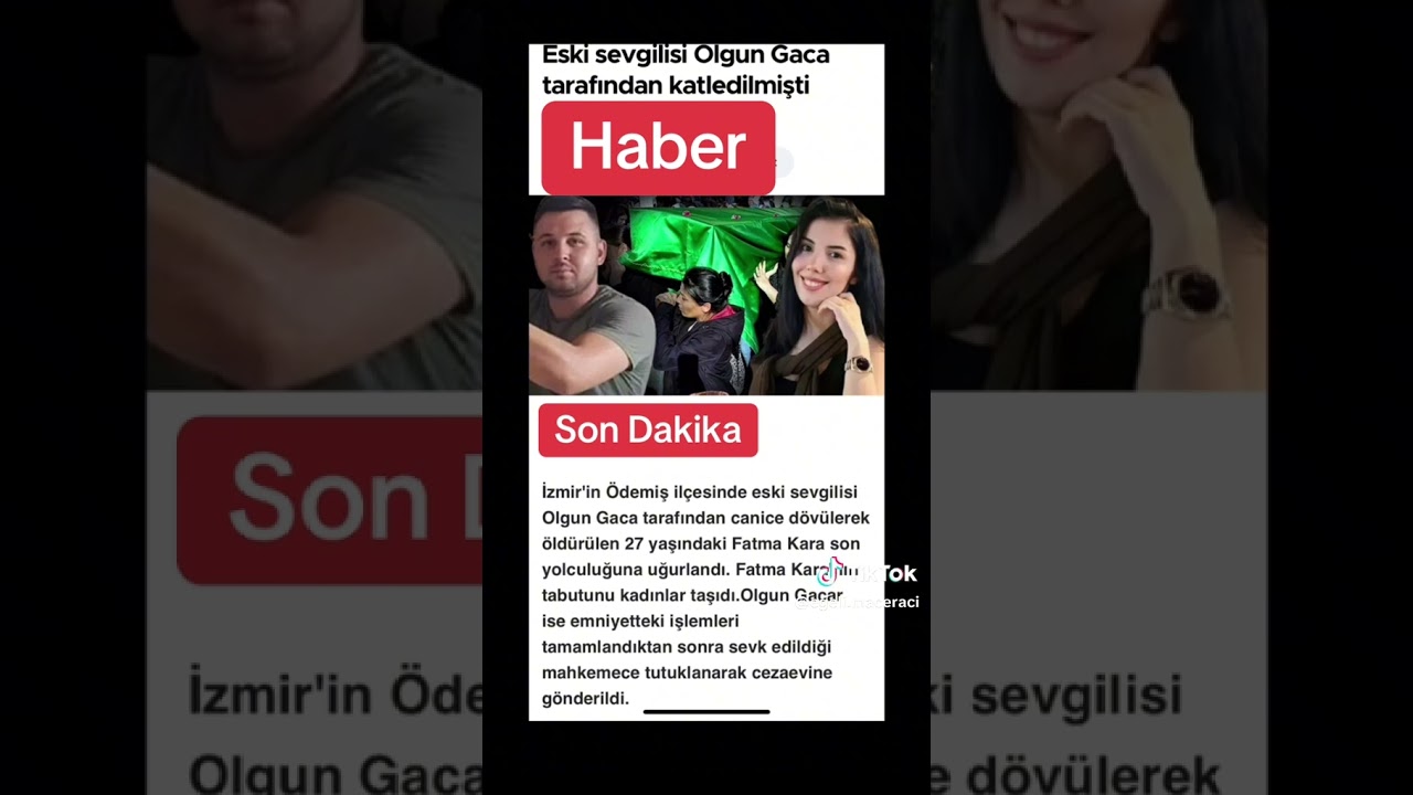 İzmirin Ödemiş ilçesinde dövülerek öldürülen 27 yaşındaki Fatma Kara son yolculuğuna uğurlandı.