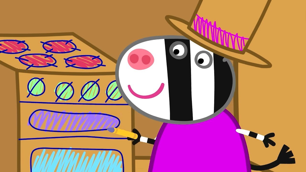 Zoë Zebra and Peppa Pig Craft a Cardboard Castle! 🏰 🐽 Peppa Pig Full Episodes