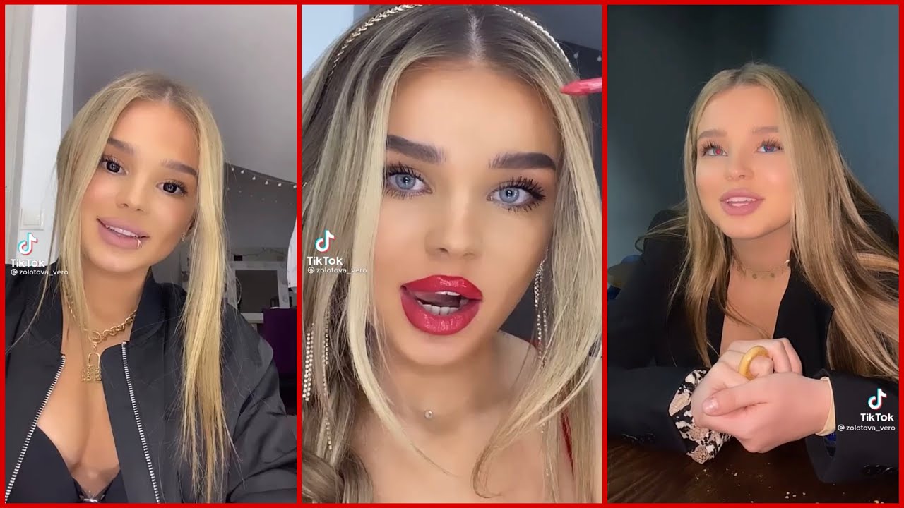 Zolotova Vero Tiktok Challenge #russian #model #blonde #girl #cover #hot #makeup #artist #trends