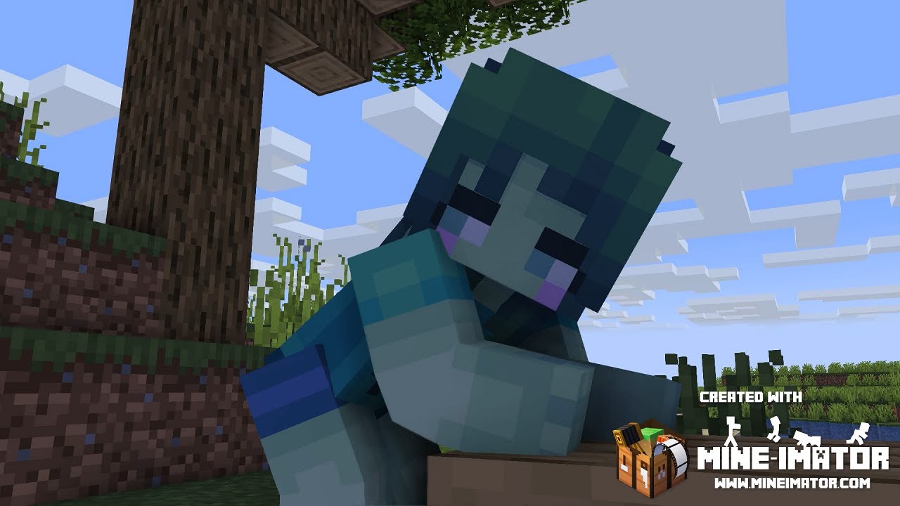 zombie girl fart 1 - minecraft animation