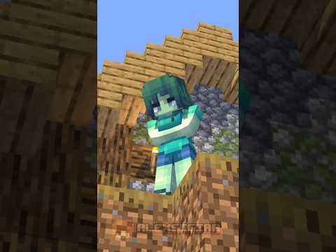 Zombie Girl with fart and poop room of time fast - minecraft animation #shorts