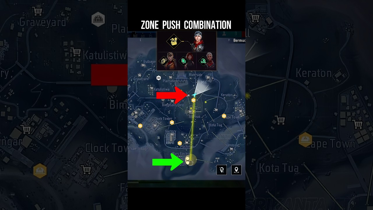 Zone Push Character Combination 🔥 Zone Survival Best Character Skill #srikantaff