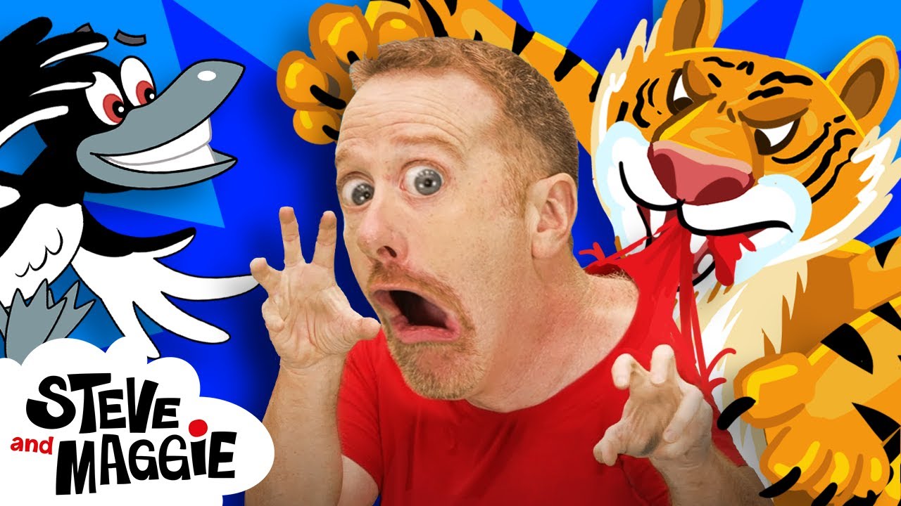 ZOO Scary Animals for Kids with Steve and Maggie | Wow English Magic Story for Children