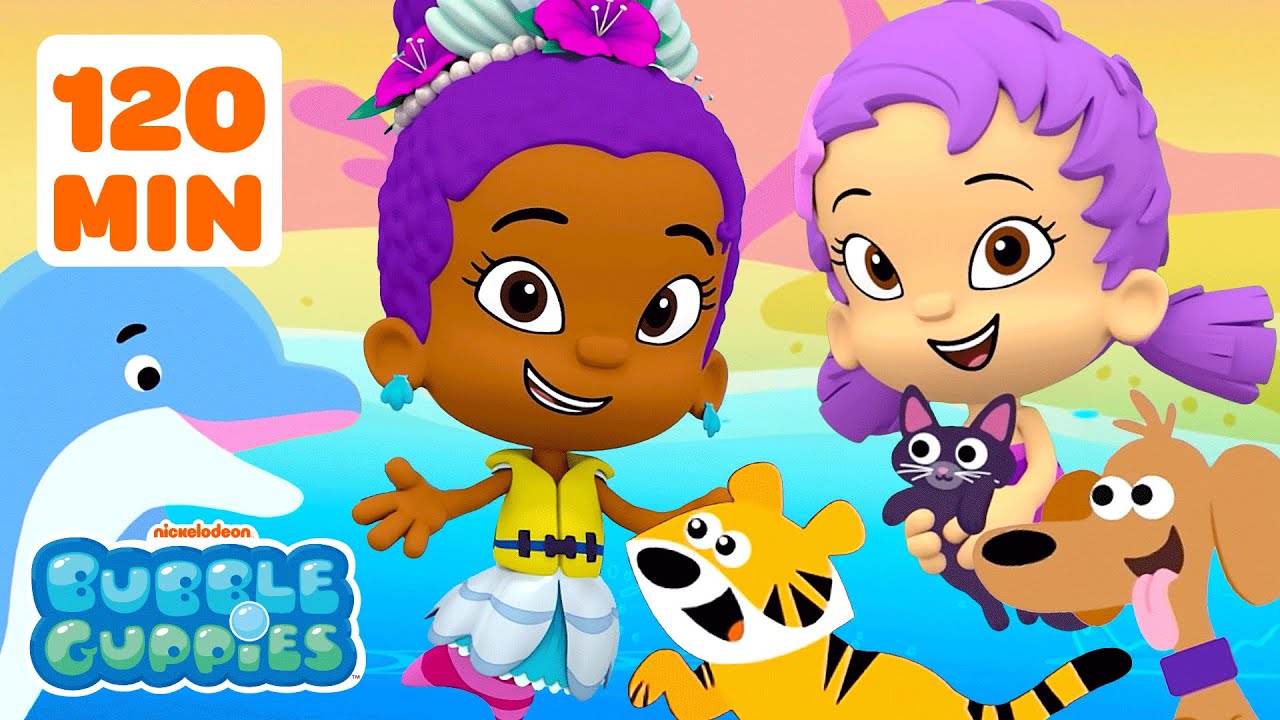 Zooli and Oona Take Care of Baby Animals for 120 Minutes Straight! #2 🐱 | Bubble Guppies