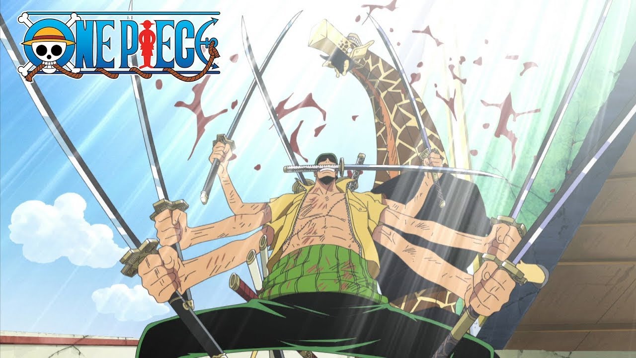 Zoro vs Kaku | Nine Sword Style: Asura Silver Mist | One Piece