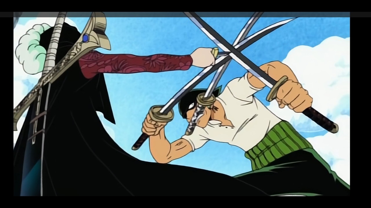 Zoro vs. Mihawk in Stunning 4K - The Ultimate Duel!