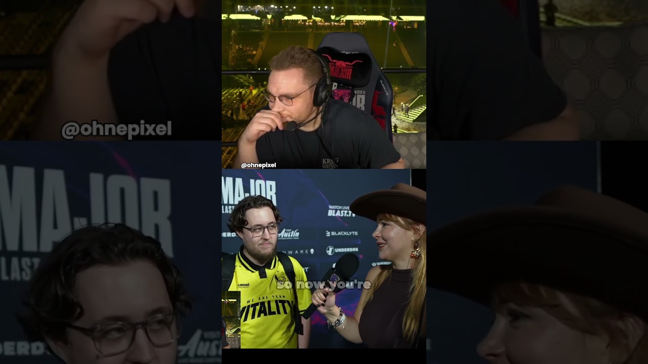 ZywOo Interview 🐐 #ohnepixel #cs2 #csgo #counterstrike #zywoo #vitality  #cs2funny #Interview